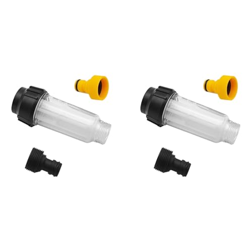 STHIRA® Compatible with Kärcher Pressure Washer Filter Kit Includes Inlet Water Quick Connector Adapters Replacement Accessories 2 PCS STHIRA® Compatible with Kärcher Pressure Washer Filter Kit Includes Inlet Water Quick Connector Adapters Replacement Accessories 2 PCS